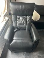 Zwarte Relaxfauteuil, Huis en Inrichting, Fauteuils, Ophalen, Gebruikt, Leer, 75 tot 100 cm