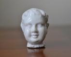 Antiek KLEIN Hoofdje Buste Porselein 3,5 cm, Ophalen of Verzenden, Gebruikt, Pop