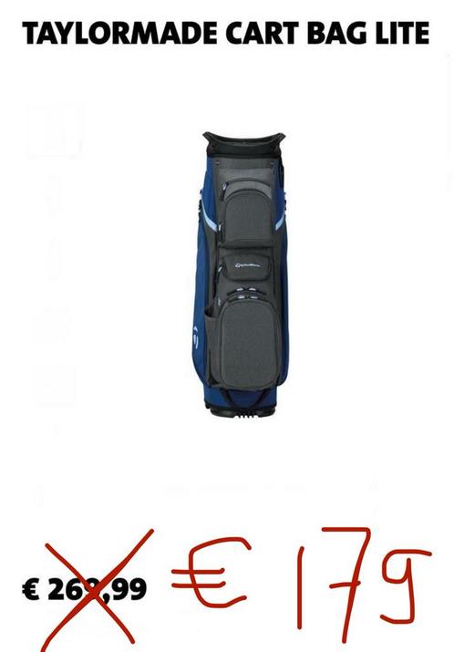 NIEUWE TAYLORMADE TOUR CART BAG LITE GOLFTAS / GOLFBAG, Sport en Fitness, Golf, Nieuw, Tas, Overige merken, Ophalen
