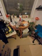 Half rond tafeltje met 2 stoelen, Huis en Inrichting, Tafels | Sidetables, Ophalen, 50 tot 100 cm, Rond, Zo goed als nieuw