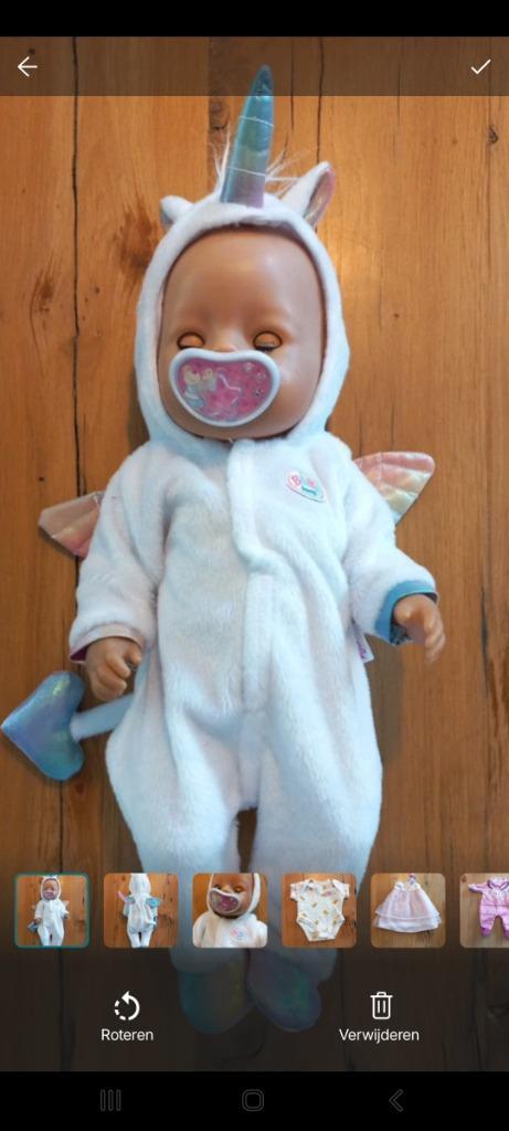 Baby born pop met kleding en spulletjes, Kinderen en Baby's, Speelgoed | Poppen, Gebruikt, Babypop, Ophalen of Verzenden
