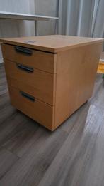 Houten IKEA ladekast met slot, Overige houtsoorten, Gebruikt, Ophalen of Verzenden, Minder dan 70 cm