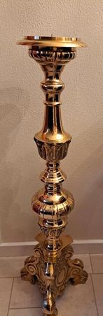 grote zware koperen kaarsen kandelaar, Antiek en Kunst, Ophalen, Koper of Brons