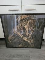 Antieke krijttekening, Ophalen of Verzenden