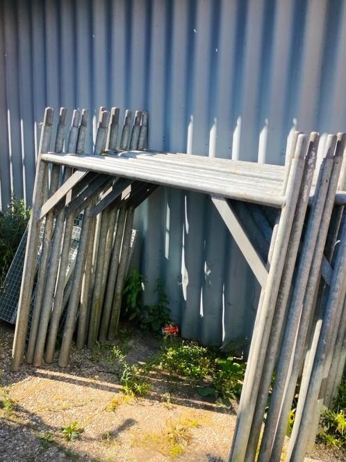 metselsteiger met H-jukken, Doe-het-zelf en Verbouw, Steigers, Gebruikt, Gevelsteiger, Minder dan 2 meter, Ophalen