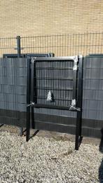 75m 100cm 656 dubbelstaafmat Zwart + Poort Aanbieding, Met poort, Nieuw, Dubbelstaafmat hekwerk, Ophalen of Verzenden