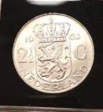Zilveren Juliana rijksdaalder 1962 in UNC kwaliteit!, Postzegels en Munten, Munten | Nederland, Verzenden, Koningin Juliana, 2½ gulden