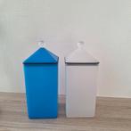 Vintage Mepal Rosti bewaarbakken blauw en wit met knopje, Huis en Inrichting, Keuken | Keukenbenodigdheden, Ophalen of Verzenden