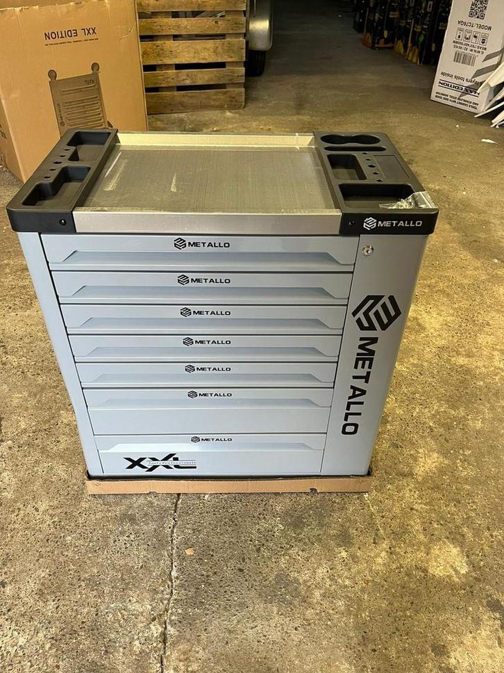 METALLO XXL Gereedschapswagen - 7 Lades Gevuld, Doe-het-zelf en Verbouw, Gereedschapskisten, Nieuw, Gevuld, Ophalen