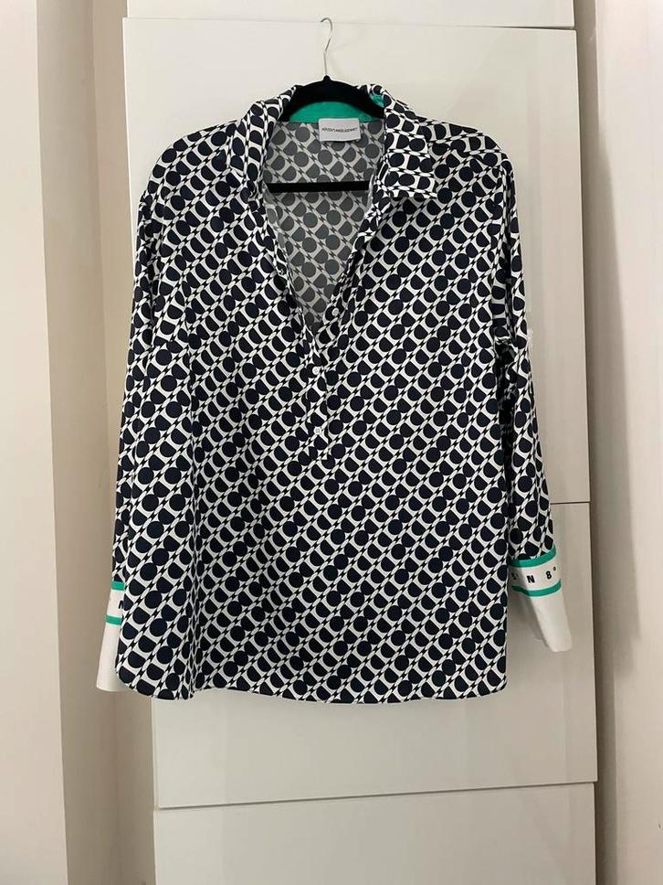 Herzen's Angelegenheit Zijden Blouse Maat 44, Kleding | Dames, Blouses en Tunieken, Zo goed als nieuw, Maat 42/44 (L), Zwart, Ophalen of Verzenden