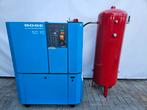 Boge SD 10 Schroefcompressor met Ketel, 100 liter of meer, Ophalen of Verzenden, Geluidgedempt, Gebruikt
