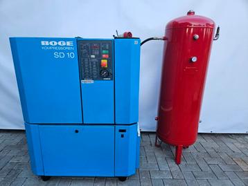 Boge SD 10 Schroefcompressor met Ketel beschikbaar voor biedingen