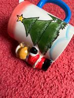 Leuke Kerstbeker met Kerstboom en Figuur, Huis en Inrichting, Keuken | Servies, Ophalen, Keramiek, Zo goed als nieuw, Overige stijlen