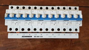Schrack 6 groepen met 3 fasekamrail     beschikbaar voor biedingen