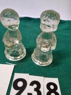 kandelaars glas jongen en meisje vintage [a938], Diversen, Kerst, Ophalen of Verzenden, 'T Olde Gre-j, Info@toldegrej.nl, Endepoelstraat 20f Didam