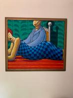 Olieverf op linnen van Jaques Tange 85x100 cm., Ophalen