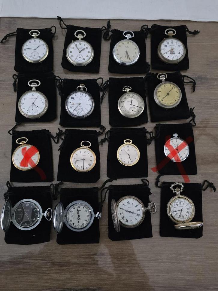 Antieke zakhorloges, Antiek en Kunst, Antiek | Klokken, Ophalen of Verzenden