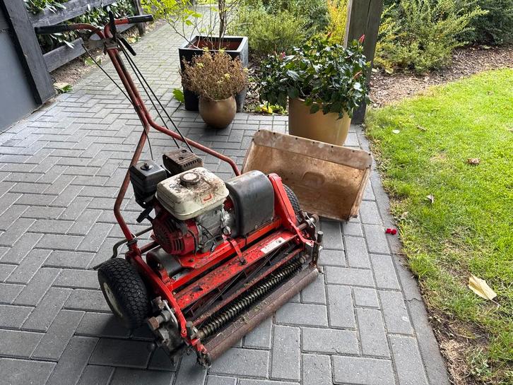 Jacobsen Greens Maaier 22 - kooimaaier, Tuin en Terras, Grasmaaiers, Gebruikt, Benzine-grasmaaier, 30 t/m 39 cm, Kooimesmaaier