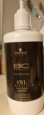 Schwarzkopf bonacure oil miracle hair treatment gold shimmer, Ophalen of Verzenden, Zo goed als nieuw, Shampoo of Conditioner