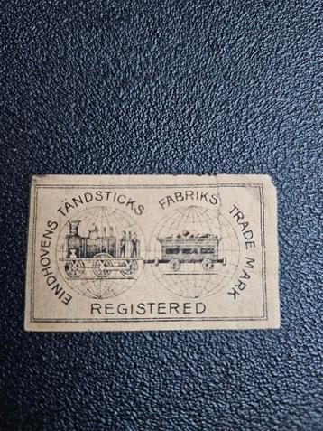 Vintage Luciferetiket - Eindhoven Tändsticks Fabriks beschikbaar voor biedingen
