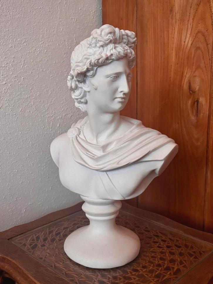 borstbeeld Apollo - buste, Antiek en Kunst, Kunst | Beelden en Houtsnijwerken, Ophalen of Verzenden