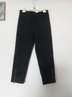 Zwarte broek met ritsdetail, Maat 38/40 (M), Zwart, Ophalen of Verzenden, Zo goed als nieuw