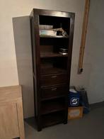 Boekenkast teakhout koloniaal massief, Huis en Inrichting, Kasten | Boekenkasten, Ophalen, Gebruikt, 200 cm of meer, Koloniaal