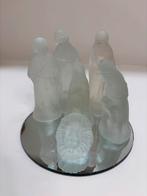 Vintage Kerststal Gesatineerd Glas - Originele Verpakking, Ophalen of Verzenden