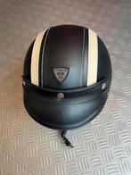 Held helm motor/scooter leer, Fietsen en Brommers, Brommerhelmen, Ophalen of Verzenden, Zo goed als nieuw, Extra large of groter