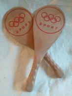 prehistorische TAFELTENNISBATJES VAN HOUT, Antiek en Kunst, Antiek | Speelgoed, Ophalen of Verzenden