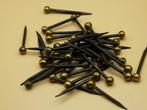 Antieke spijkers nagels met ronde koperen koppen, Antiek en Kunst, Antiek | Gereedschap en Instrumenten, Ophalen of Verzenden