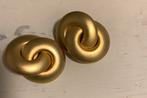 Mat gouden vergulde clips  mooi, Overige materialen, Ophalen of Verzenden, Zo goed als nieuw, Knopjes of Stekers