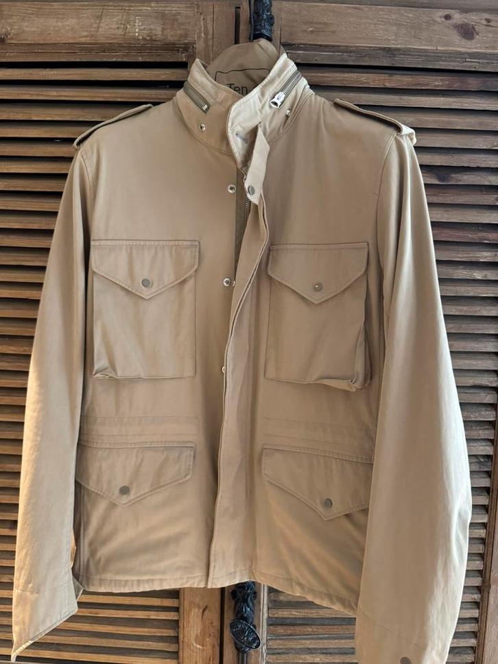 Prachtige nieuwe originele Ten C military field jas 50 Large, Kleding | Heren, Jassen | Zomer, Nieuw, Maat 52/54 (L), Beige, Ophalen of Verzenden
