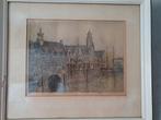 Ets Marius Janssen Aalbrechtskolk Rotterdam, Antiek en Kunst, Kunst | Etsen en Gravures, Ophalen of Verzenden