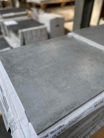 RESTPARTIJ! Vloertegels London Grey 60x60cm €32,50m² beschikbaar voor biedingen