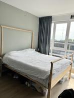 Wooden Bed Frame / Houten Bed, Ophalen, Gebruikt, Bruin, Tweepersoons