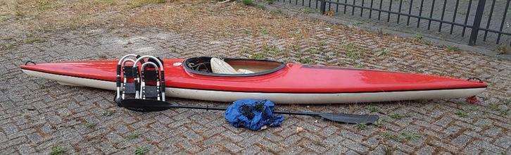 NL lichte Friso eenpersoons kayak 4.30 m lang, Watersport en Boten, Kajaks, Gebruikt, 1-persoons, Ophalen