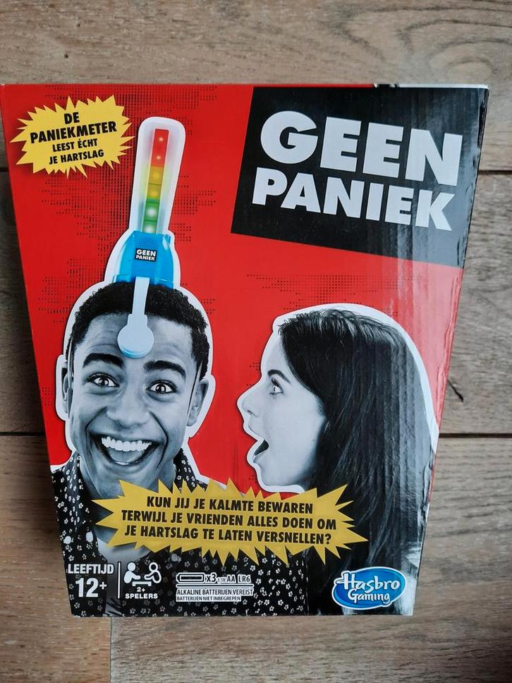 Geen Paniek Spel, Hobby en Vrije tijd, Gezelschapsspellen | Bordspellen, Nieuw, Een of twee spelers, Ophalen of Verzenden