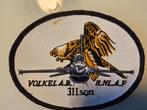 RNLAF KLU 311 SQUADRON F-16 PATCH, Verzamelen, Verzenden, Zo goed als nieuw, Patch, Badge of Embleem