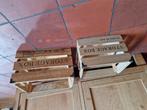 HOUTEN VOORRAAD KISTJES 2x, Ophalen of Verzenden, Minder dan 50 cm, Minder dan 50 cm, Minder dan 50 cm