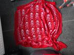 rode bandana piraat 1x gedragen, eigenlijk nieuw 1mtr x1 mtr, Ophalen of Verzenden, Zo goed als nieuw, Carnaval, Accessoires