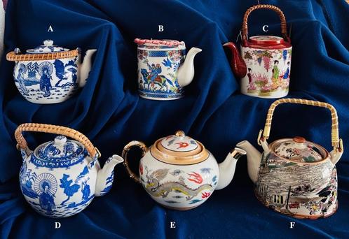 6x Theepot Chinees of Japans, Antiek en Kunst, Antiek | Servies los, Ophalen