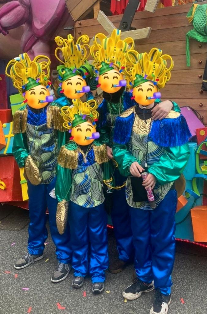 Carnaval groep feest, Kleding | Dames, Carnavalskleding en Feestkleding, Zo goed als nieuw, Kleding, Carnaval, Maat 38/40 (M)
