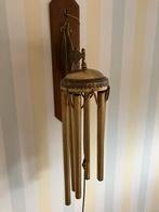 Antieke Gong met eiken houten wandplaat, Antiek en Kunst, Ophalen of Verzenden