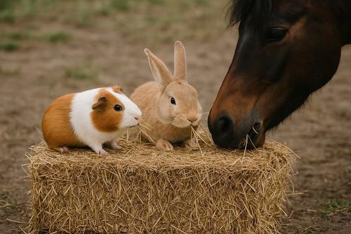 Kleine pakken hooi uit eigen wei. Mei / juni 2025 geperst, Dieren en Toebehoren, Dierenvoeding, Ophalen