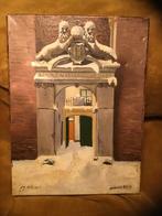 Schilderij Kampen Poortje Linneweeversgilde, Antiek en Kunst, Ophalen of Verzenden