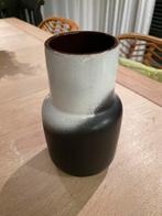 West Germany vaas zwart/wit - half geglazuurd - Scheurich, Wit, Aardewerk of Porselein, Ophalen of Verzenden, Zo goed als nieuw