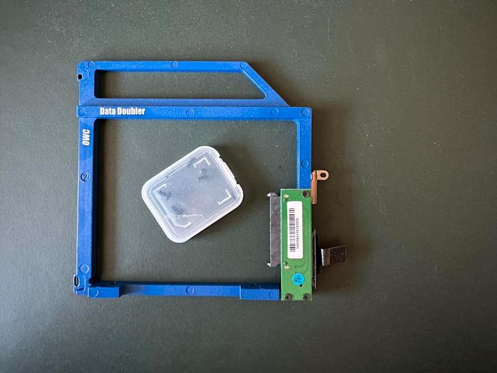 OWC Data Doubler MacBook Pro/MacBook HDD/SSD Montage, Computers en Software, Harde schijven, Gebruikt, Laptop, Intern, HDD, SATA