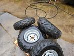 quad banden met velgen set, Gebruikt, Ophalen of Verzenden, All Season, Band(en)