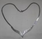 Zilveren vintage collier met meander nr.548, Sieraden, Tassen en Uiterlijk, Verzenden, Zo goed als nieuw, Zilver, Zilver